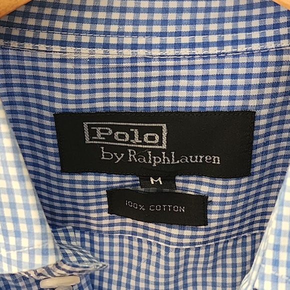 Polo Button Down Shirt Mens M - Picture 2 of 8